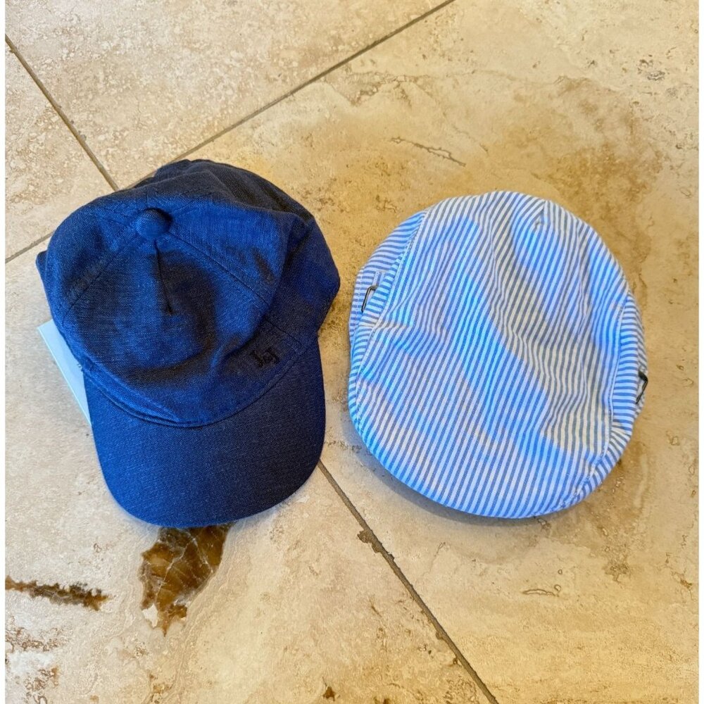 Janie + Jack Baby Baseball Cap & Newsboy Hat Bundle  New With Tags  Cotton Blend